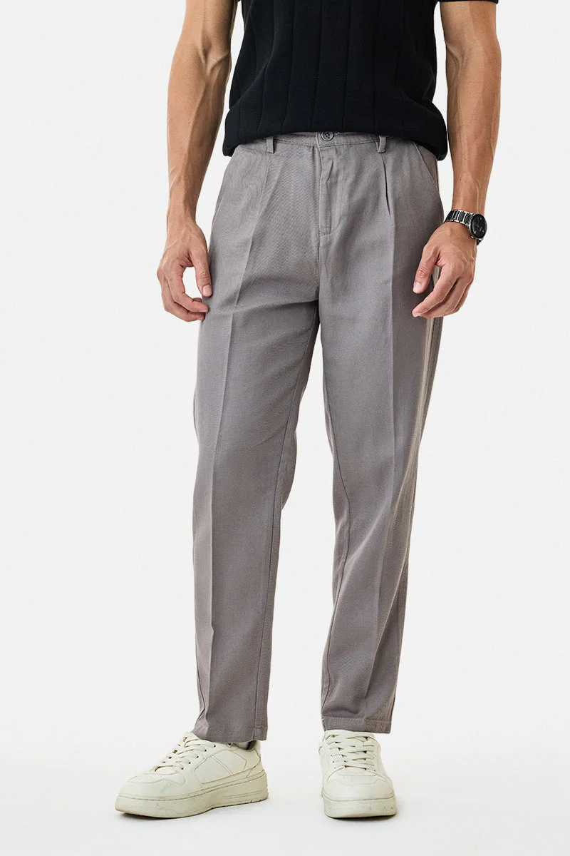 SNITCH Baggy Linen Blend Trousers